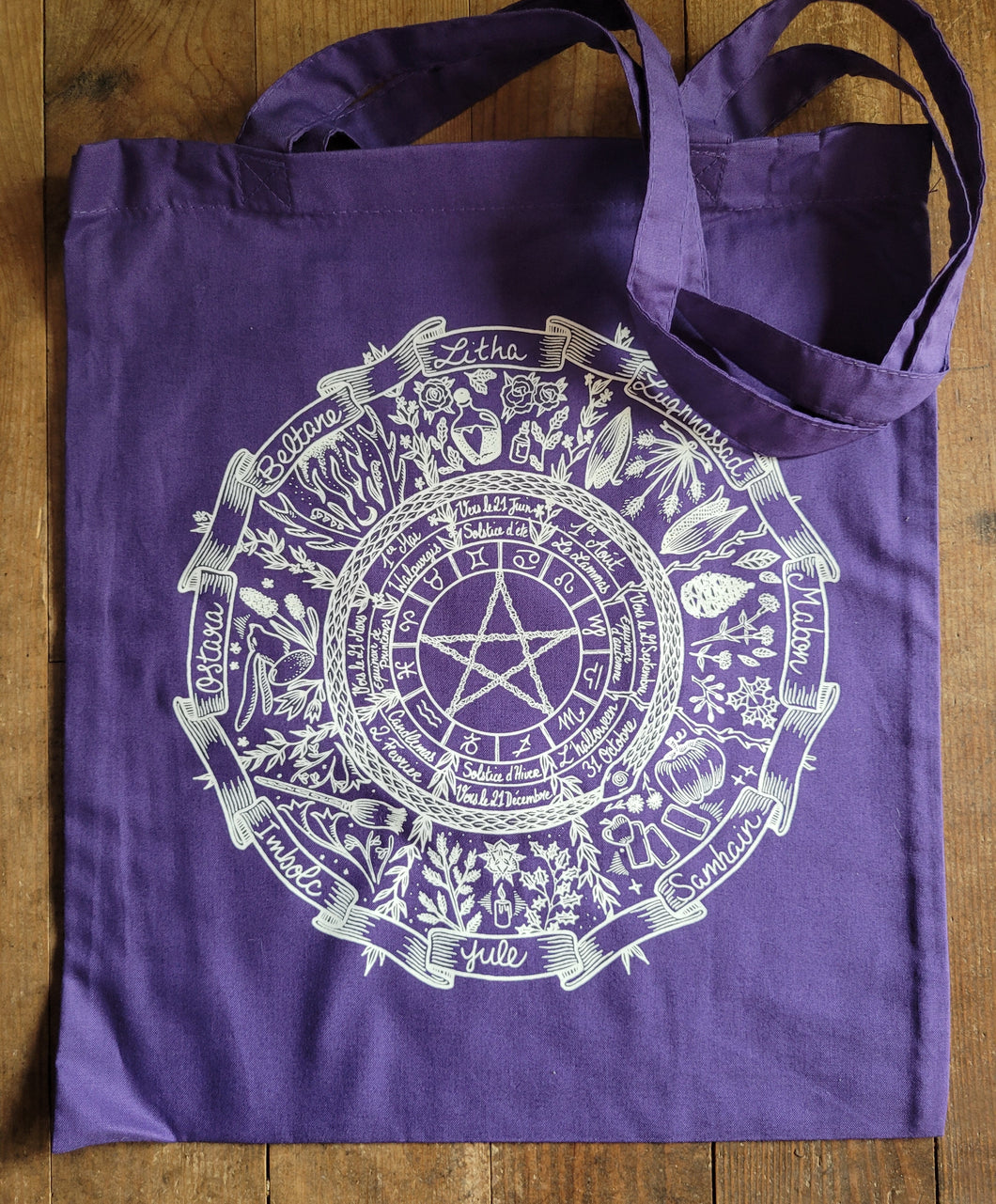 Roue de l'année Tote bag 3 coloris