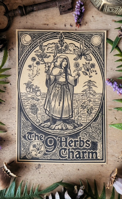 Autocollant Charme des 9 Herbes