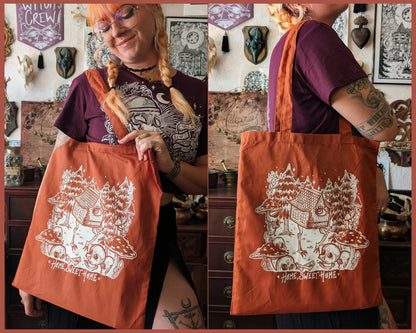 Tote bag Cabane de BabaYaga couleur citrouille