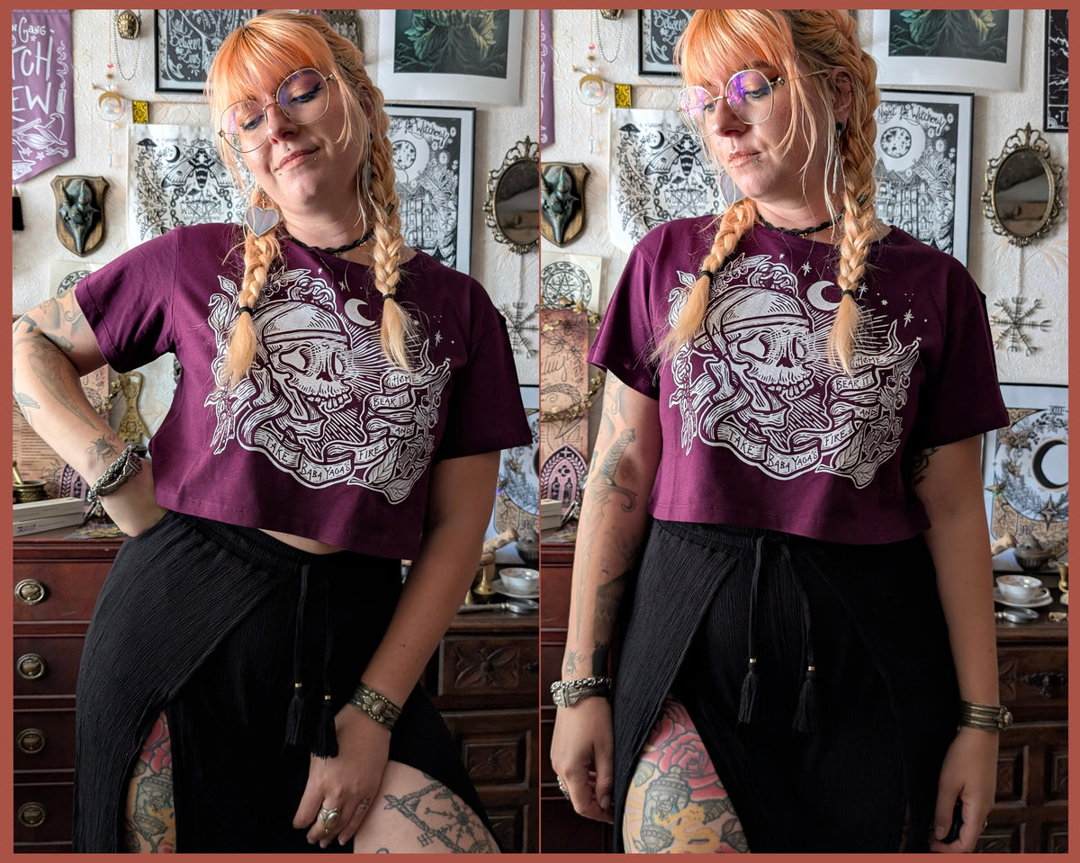 Crop top Lanterne crâne de BabaYaga - (précommandes)
