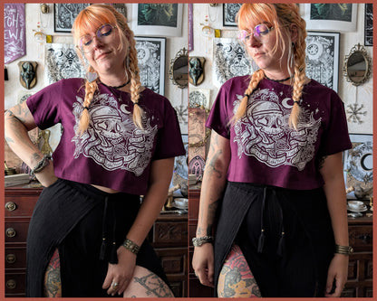 Crop top Lanterne crâne de BabaYaga - (précommandes)