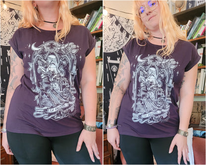 La Papesse - Tee-shirt "Kat" violet (Taille M et L)