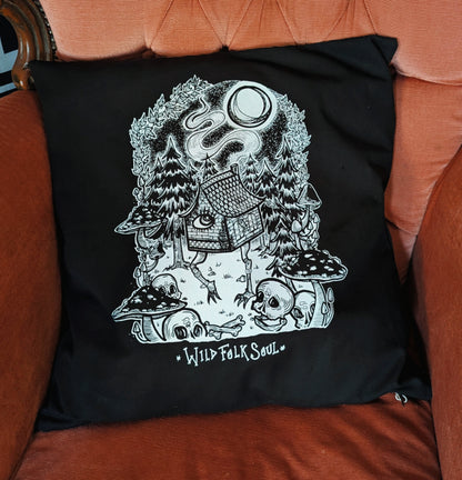 Housse de coussin Cabane de BabaYaga