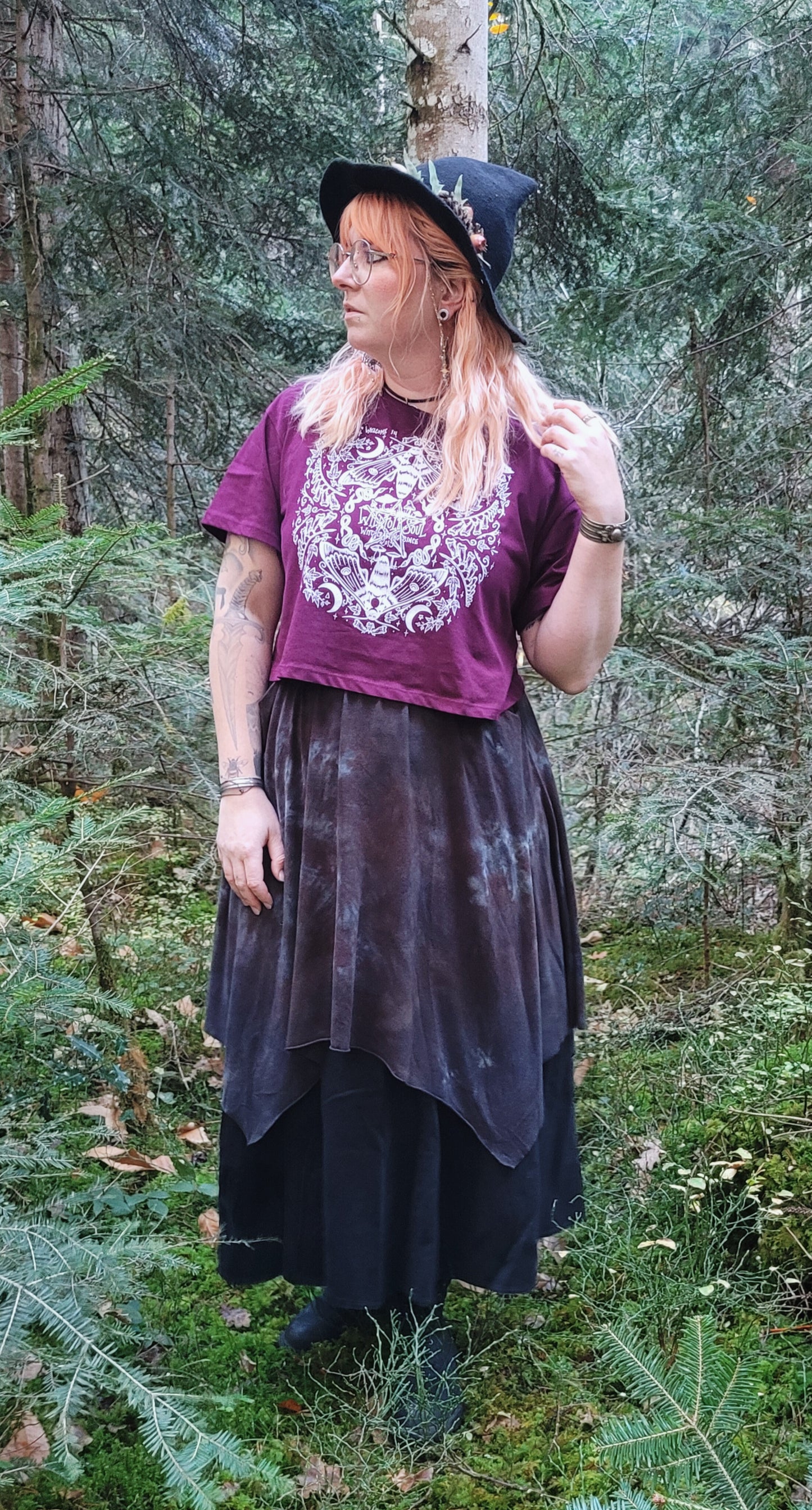 Mystic Midnight - Crop Top Bordeaux