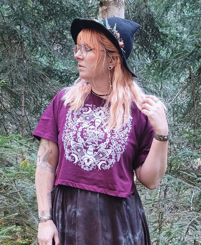 Mystic Midnight - Crop Top Bordeaux