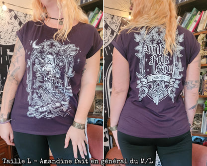 La Papesse - Tee-shirt "Kat" violet (Taille M et L)