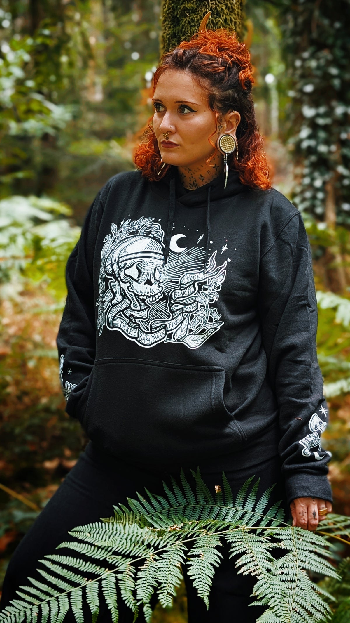 Sweats à capuche Lanterne crâne de BabaYaga - (précommandes)