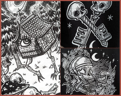 Sweats sans capuches Baba Yaga - 2 illu au choix - (précommandes)