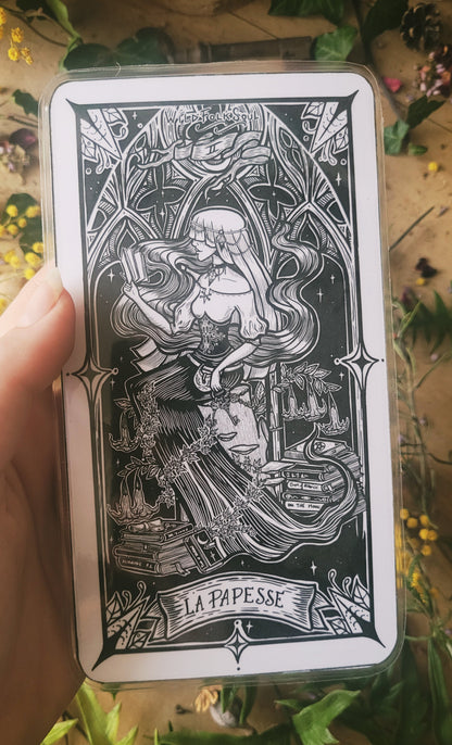 Bookmarks Tarot Card - Death, The Hermit, The Sun, The Chariot, The Empress, The World -