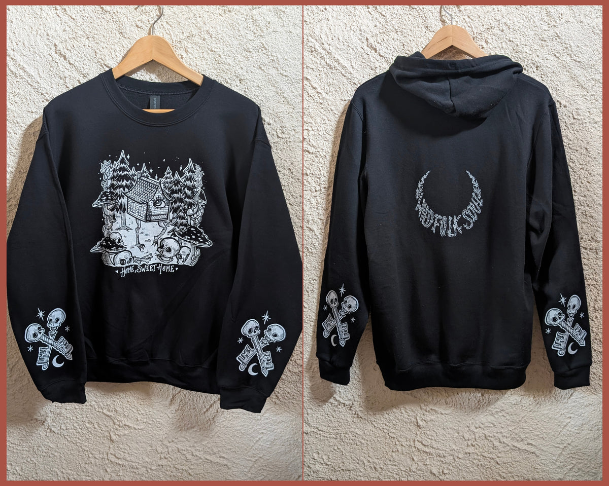 Sweats sans capuches Baba Yaga - 2 illu au choix - (précommandes)