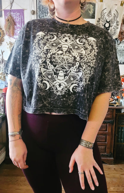 Mystic Midnight - Crop Top gris