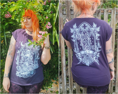 La Papesse - Tee-shirt "Kat" violet (Taille M et L)