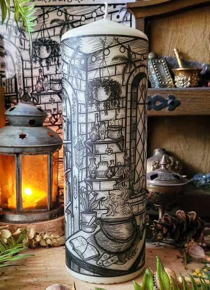 Bougie pilier - L'Atelier de la Sorcière