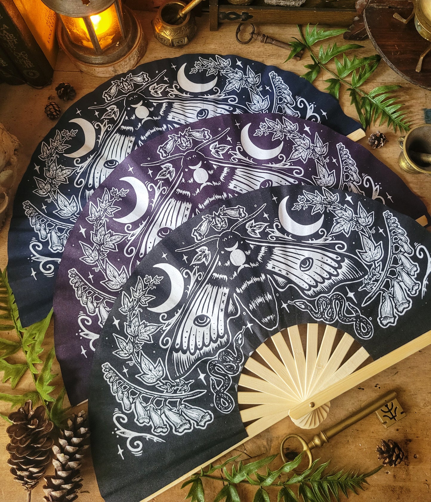 Éventail Mystic Midnight