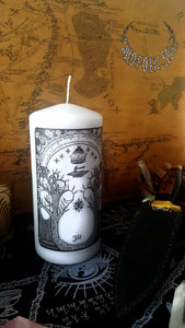 Moria Gate Candle - white without fragrance