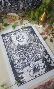 Perfect Night for Witchery screen-printed poster - A3