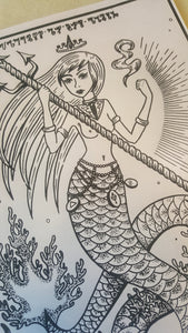 Print Goddess of the Sea - A4
