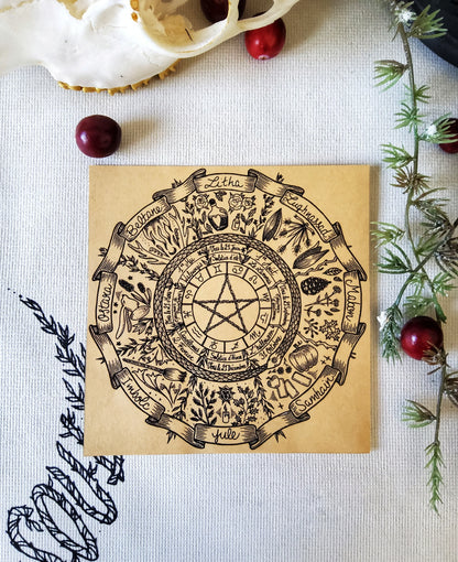 Wheel of the Year Sticker