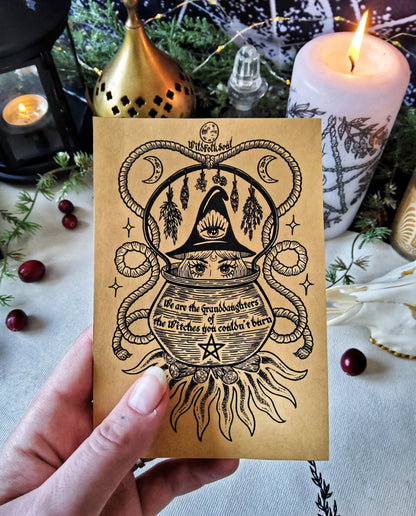 Sticker The Witch in the Cauldron