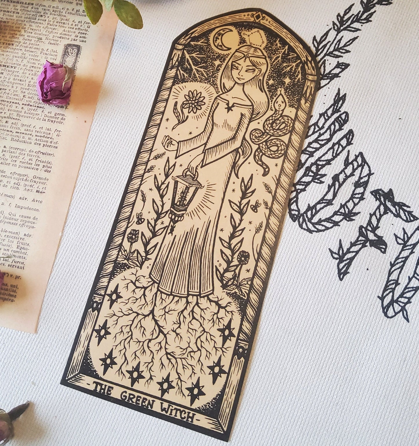 Autocollant Green Witch