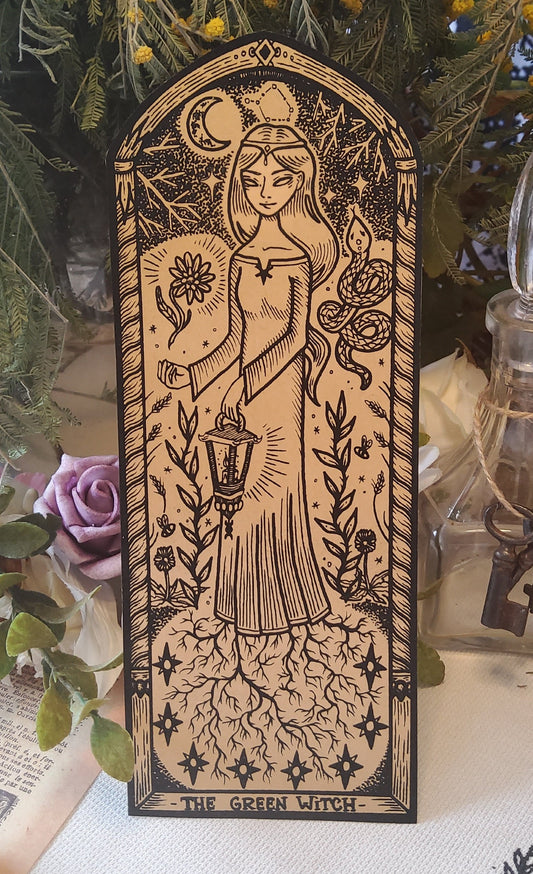 Autocollant Green Witch