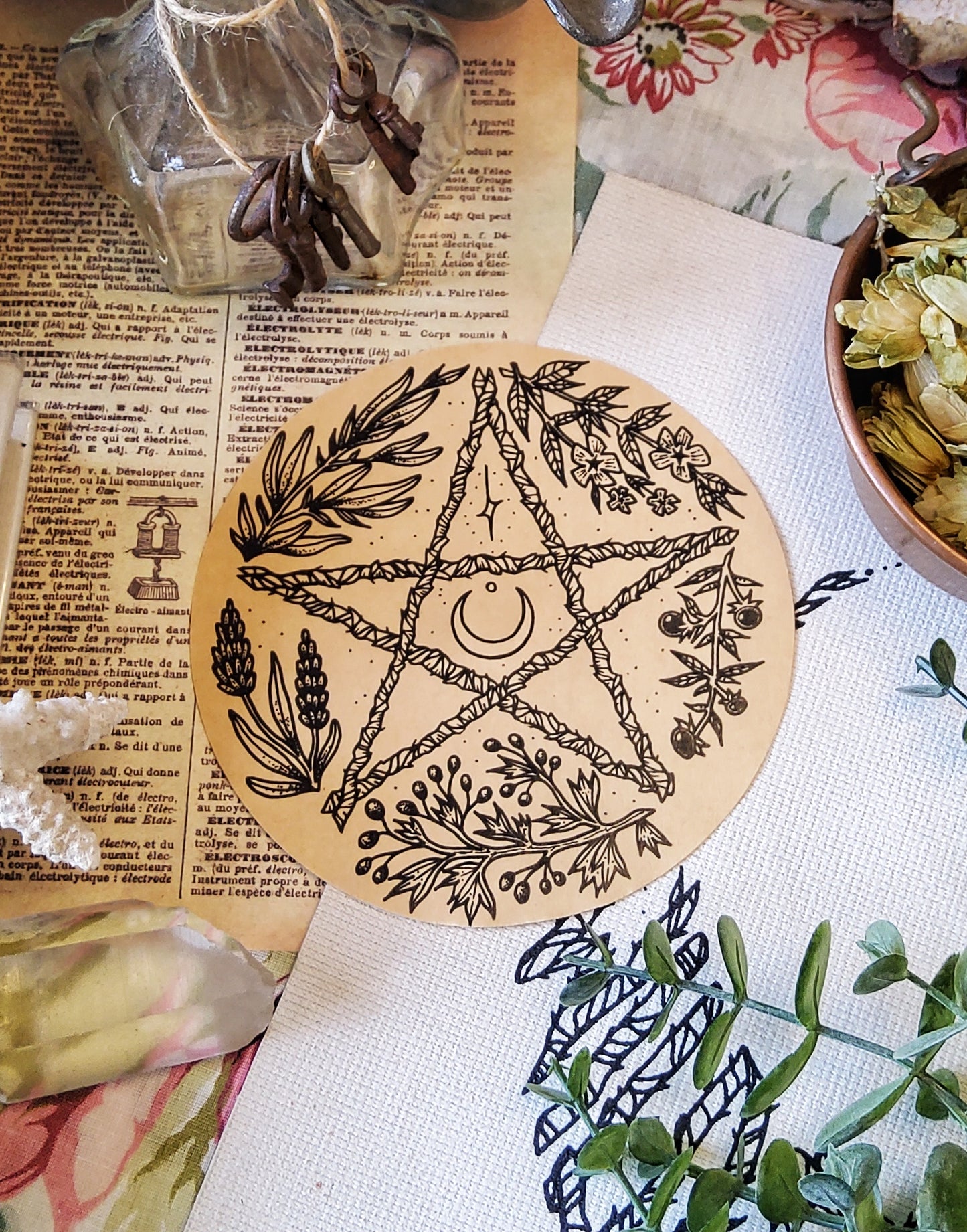 Autocollant Herbal Pentacle