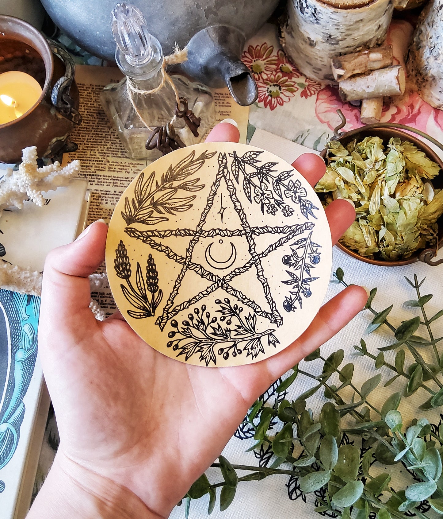 Autocollant Herbal Pentacle