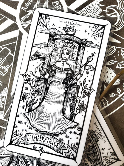 Bookmarks Tarot Card - Death, The Hermit, The Sun, The Chariot, The Empress, The World -