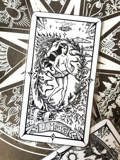 Bookmarks Tarot Card - Death, The Hermit, The Sun, The Chariot, The Empress, The World -