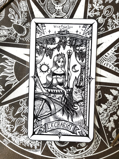 Bookmarks Tarot Card - Death, The Hermit, The Sun, The Chariot, The Empress, The World -