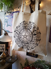 Load image into Gallery viewer, Wheel of the year Tote bag 3 colors