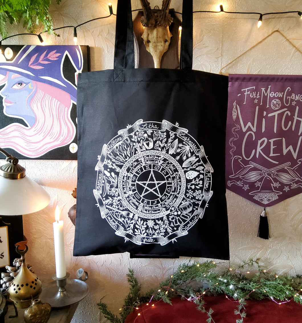 Wheel of the year Tote bag 3 colors