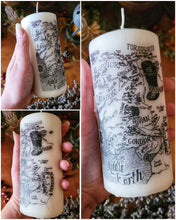 Load image into Gallery viewer, Middle Earth Map Candle 